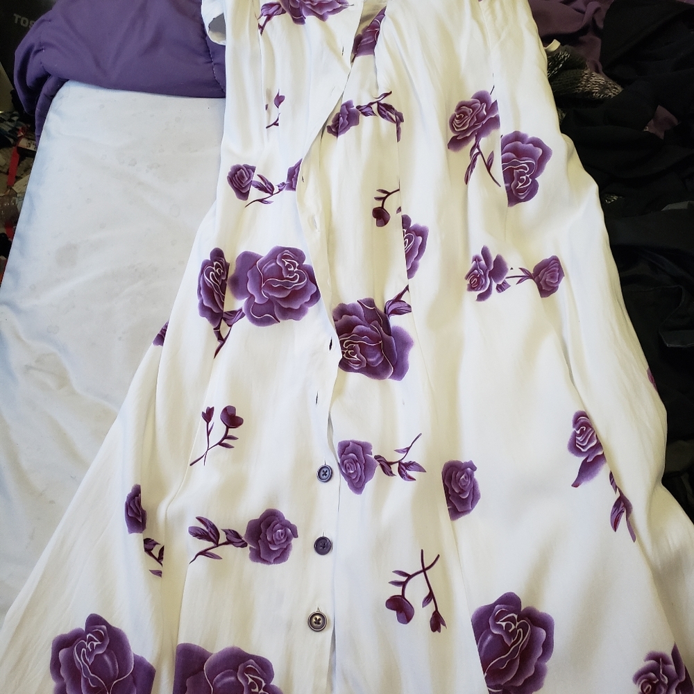 Purple rose dress